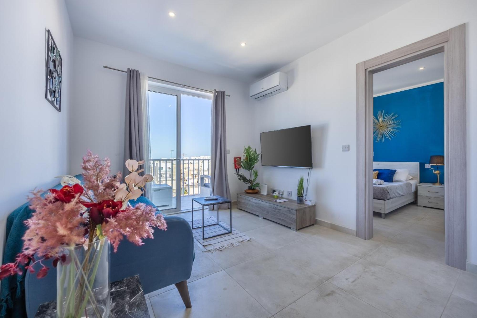 Apartmán Ii-Kamra Ta Golu 5 Min Walk From St Julians San Ġwann Exteriér fotografie